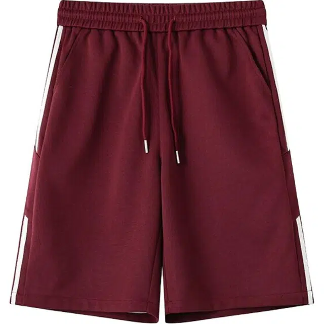 欧路得 美式速干三条杠直筒高街撞色夏季休闲短裤 男女同款