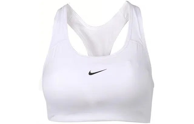Nike Swoosh Dri-FIT Sports Bra White