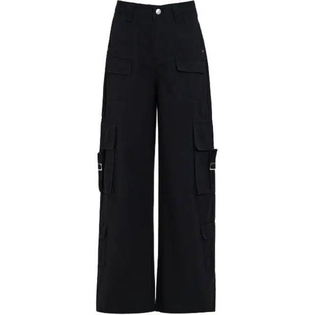 玫丝朵 美式复古口袋设计感时尚工装裤 女款