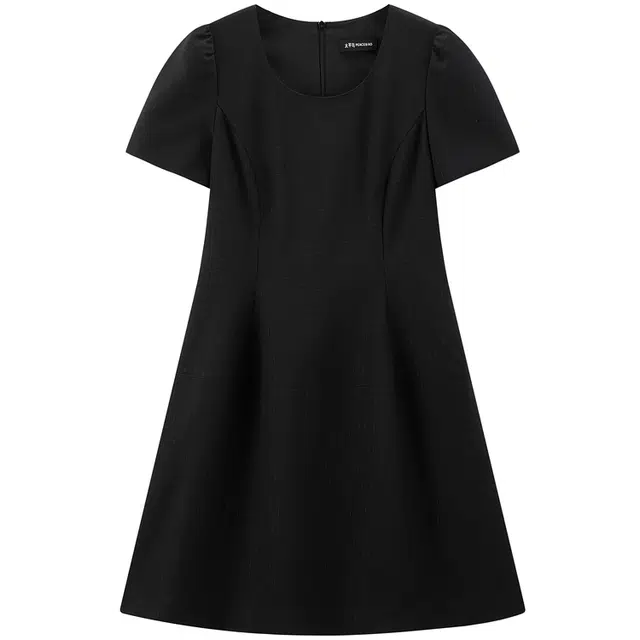 太平鸟 金葱肌理感收腰短款法式通勤短袖连衣裙 女款