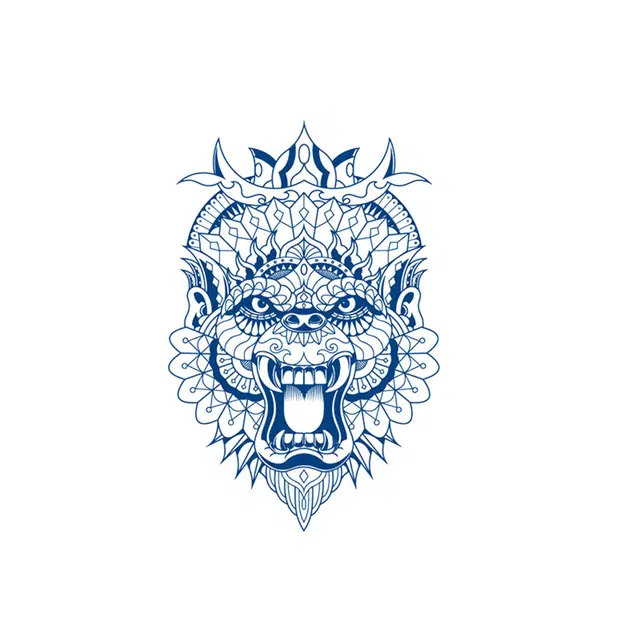 猎己  兽魂守护草本纹身贴 防水防汗不反光
