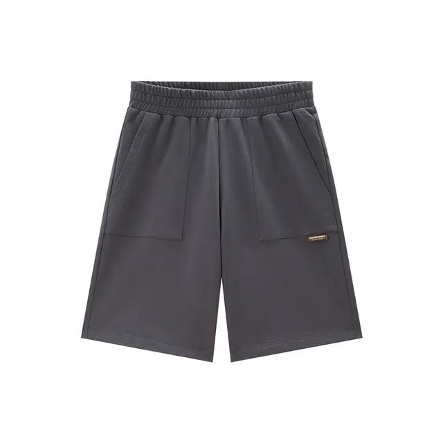 佐丹奴 纯棉品牌织标松紧腰针织卫裤休闲短裤 女款