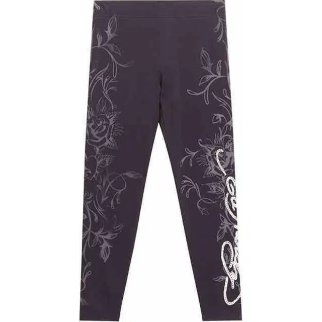 Ed Hardy SS25 Slim Fit Rhinestone Leggings Black
