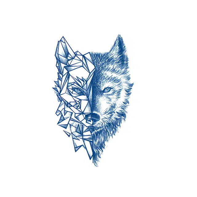 猎己  晶魄狼魂草本纹身贴 防水防汗不反光小众