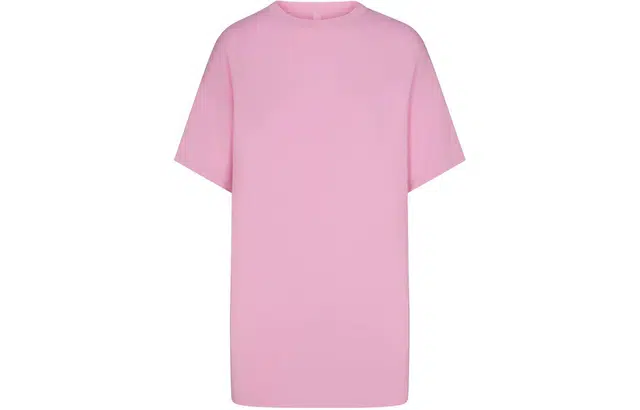 SKIMS SLEEP T-SHIRT MINI DRESS BUBBLE GUM