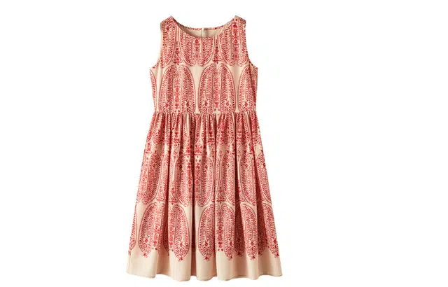 【dme】 异域印花满印休闲无袖连衣裙 红色