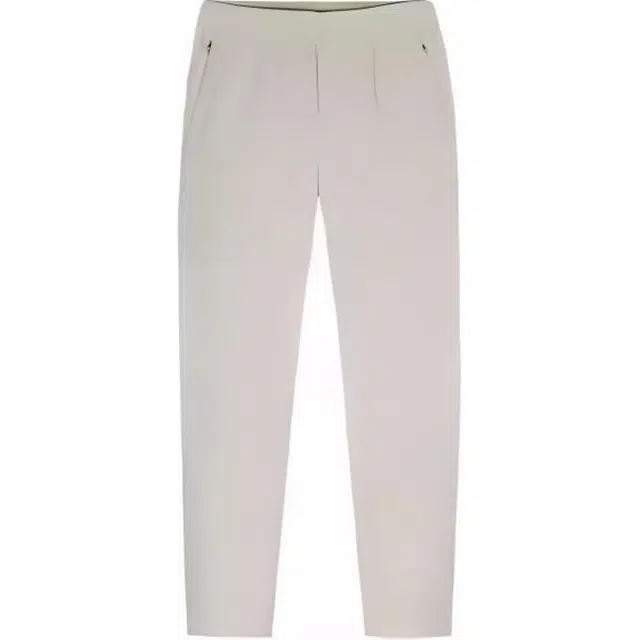 超级安踏 纯色中腰舒适透气百搭加绒保暖直筒针织运动裤 女款 地素灰