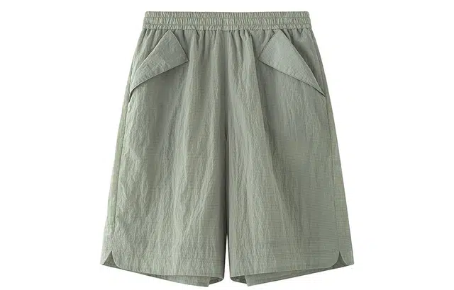 艾莱依 纯色中腰通勤休闲短裤 女款