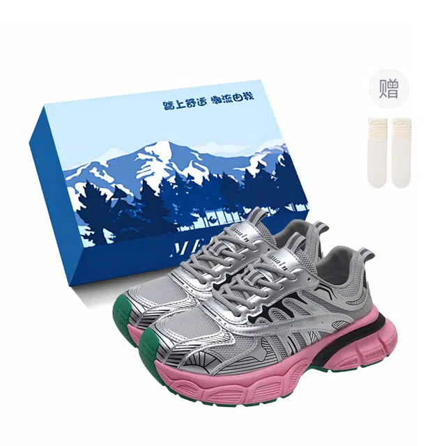 小鹿米利 复古潮酷 厚底 防滑 低帮 老爹鞋 女 粉色