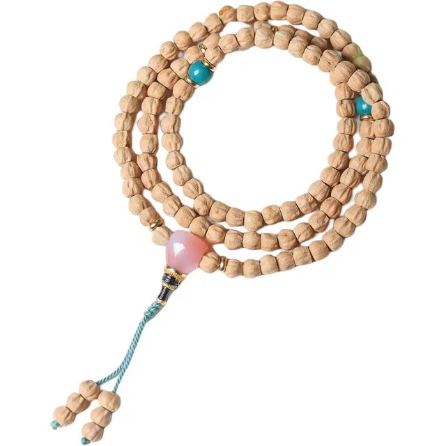 得笙陌 手持串转运珠念珠双圈文玩 柏香籽/百香籽 手串 男女同款情侣款