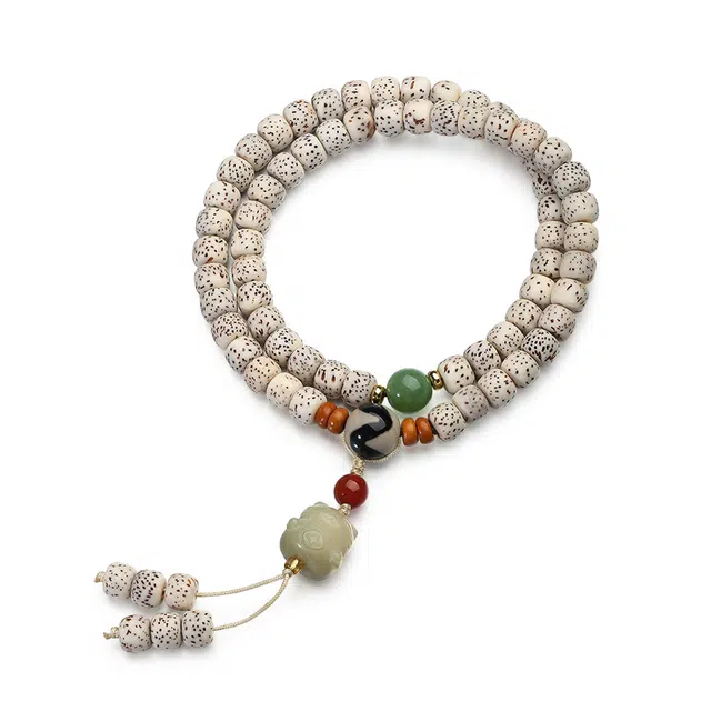 【八方来财 招财进宝】 喜宝春花 多财多福时来运转诸事顺利学业顺利招财猫 多宝文玩佛珠手串男女#好运  星月菩提 手串 男女同款情侣款