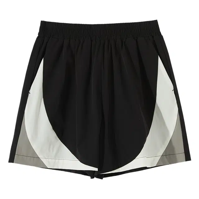 美特斯邦威 防晒时尚撞色冰感轻薄松紧腰休闲短裤 女款