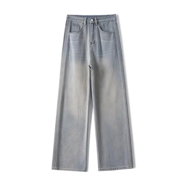 云妃秀 时尚休闲阔腿百搭牛仔裤 女款