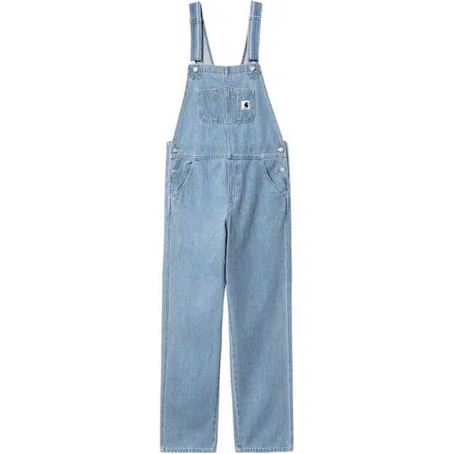 Carhartt WIP Straight Leg Logo Overalls Blue