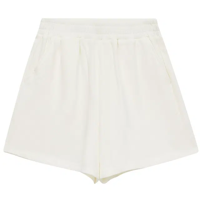 美特斯邦威 松紧腰质感简约宽松百搭休闲短裤 女款