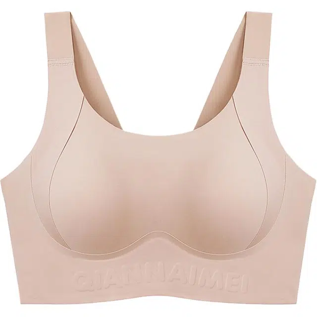 千奈美 纯色大胸显小全罩杯收副乳不空杯防下垂文胸 女款
