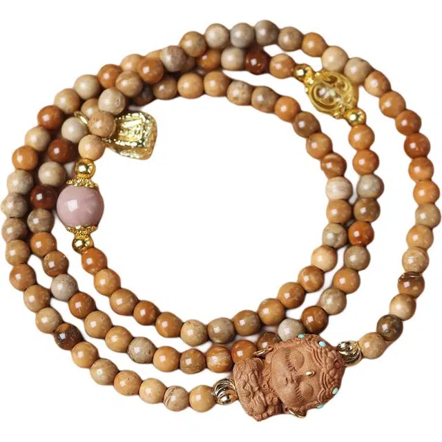 得笙陌 楼兰戈壁色妖花 库克 手串 男女同款情侣款