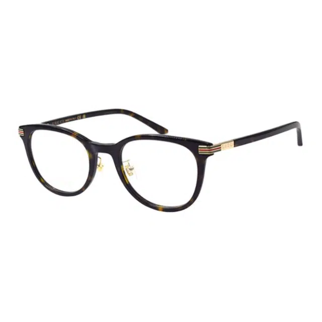 Gucci Oval Acetate Optical Frame Tortoise