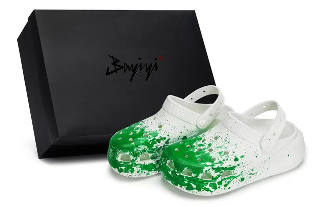 Crocs Crush Clog White Deep Green