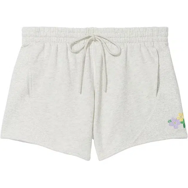 Victoria's Secret PINK IVY FLEECE CURVED HEM SHORTSStone Grey