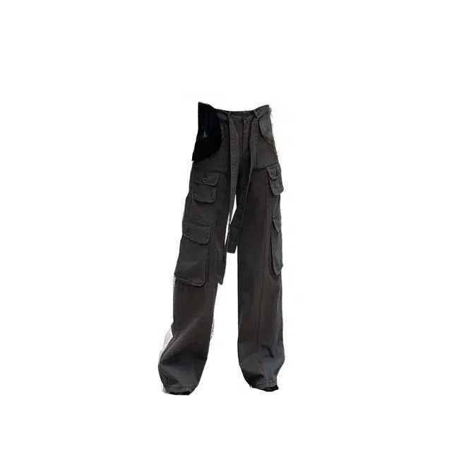 桴生 时尚舒适百搭工装裤 女款