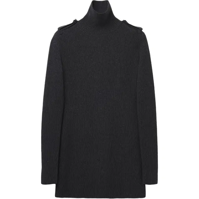 Alexander McQueen Ribbed Knit Mini Dress in Grey Melange