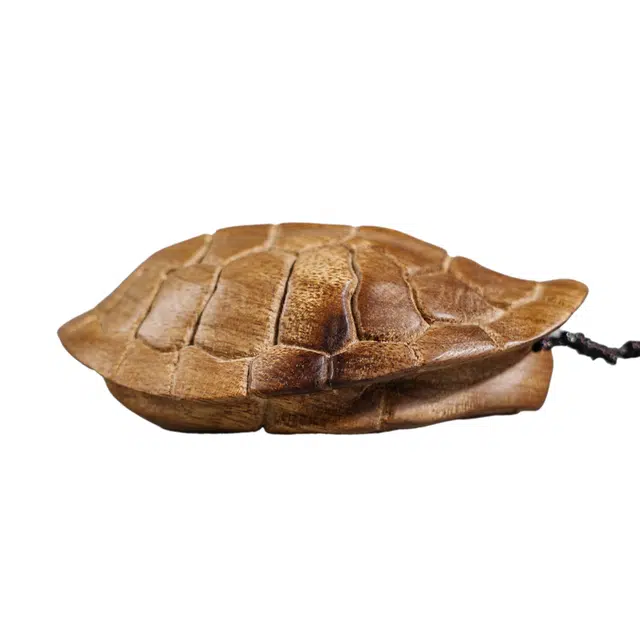 嫒柯 国潮新中式轻奢高级感复古风文艺风招财进宝八方来财吉星高照文玩盘玩富甲天下#好运 楠木 手把件 男女同款情侣款