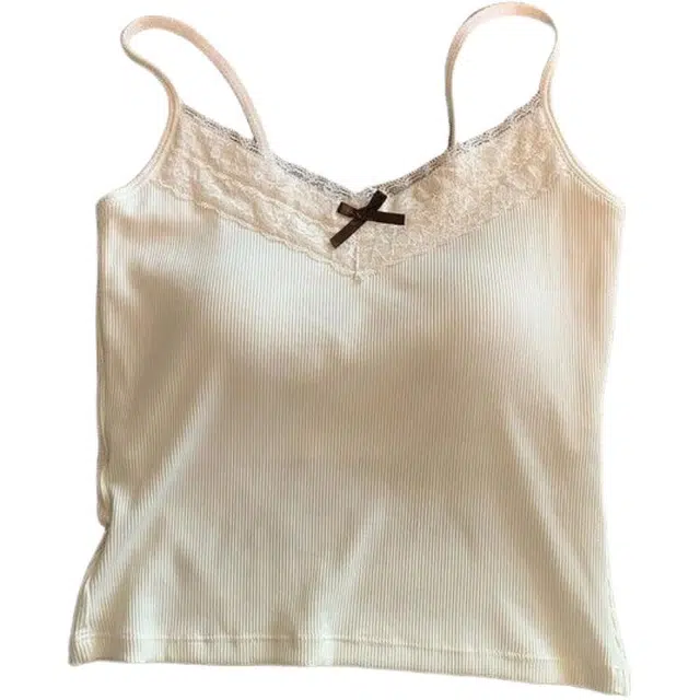 怪力萝莉 纯欲辣妹美背带胸垫背心女春夏季外穿蕾丝花边打底衫内搭上衣吊带 女款