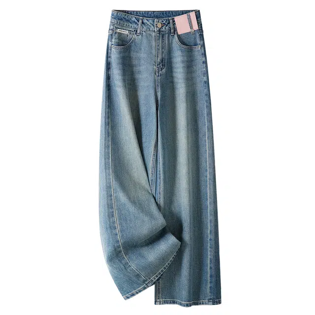 潞优野 时尚舒适百搭牛仔裤 女款 蓝色