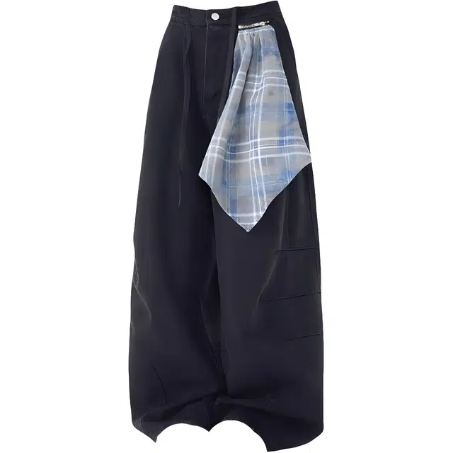 哒头下雨不愁 美式街头舒适气质牛仔裤 女款 黑色