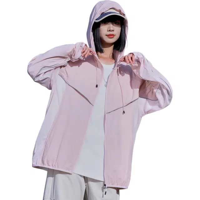 黑恐龙 时尚潮牌透气连帽轻薄休闲舒适透气柔软防晒服 男女同款