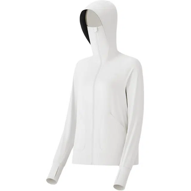 蕉下 宽松纯色连帽长袖 防紫外线防晒服 女款