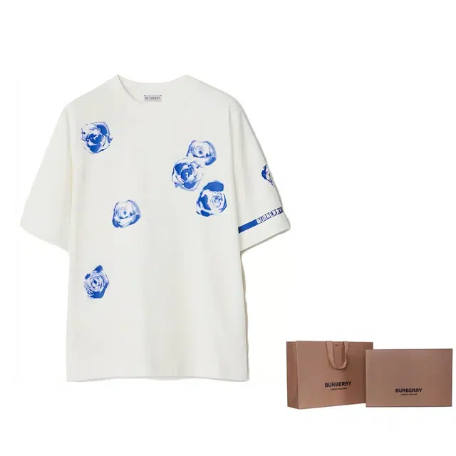 Burberry Rose Cotton T-shirt T