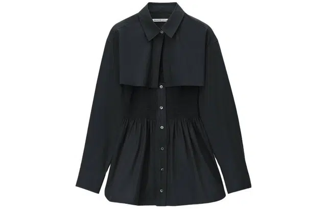 alexander wang Smocked Mini Dress With Overshirt