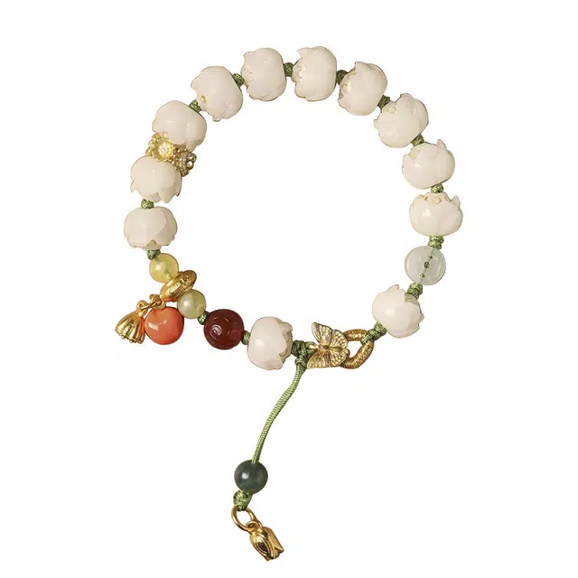 静范 柿柿如意 好运莲莲 考研上岸国潮文玩盘玩佛珠转运手饰 小众轻奢高级感设计 日常百搭 #好运 菩提根 手串 男女同款情侣款