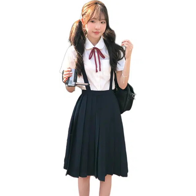 东鲸岁时记 高级感度假独特绝美吊带连衣裙 女款 礼盒装 藏青色背带裙