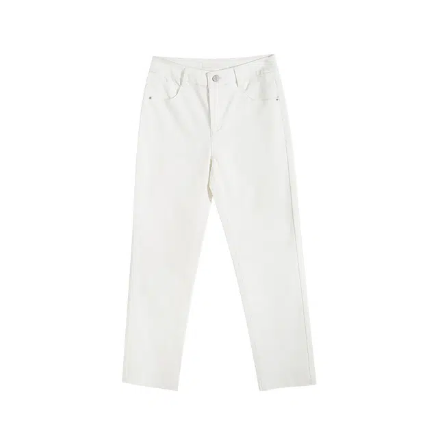 娅丽达 中腰九分直筒牛仔裤 女款