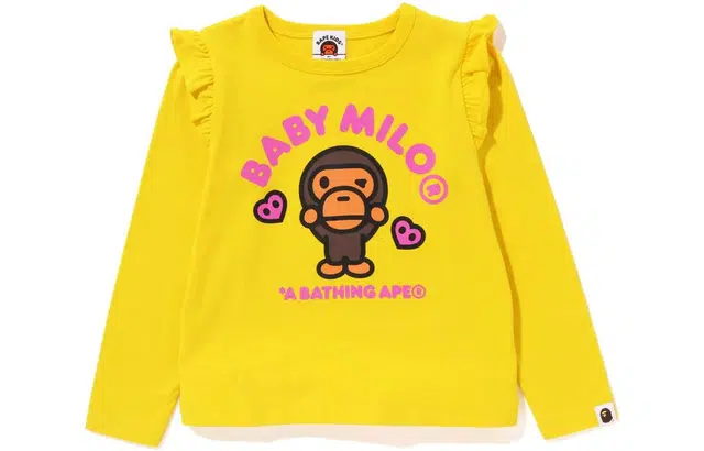 BAPE Kids Logo Long Sleeve T-Shirt