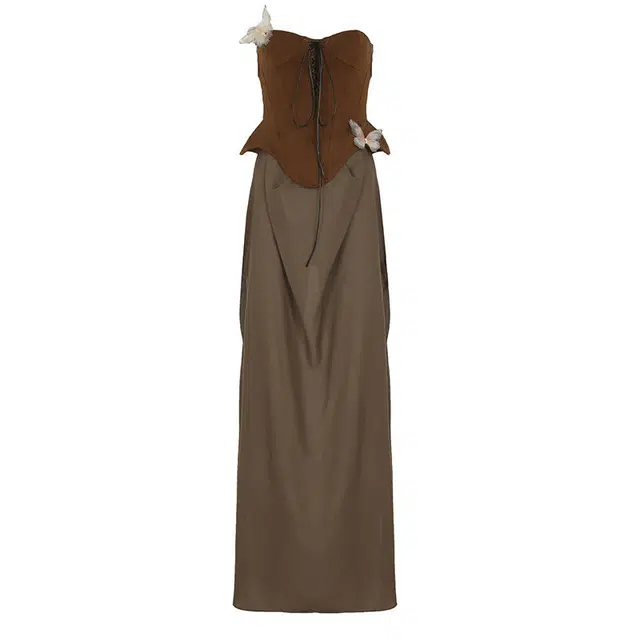 哒头下雨不愁 时尚舒适百搭无袖连衣裙 女款 卡其色