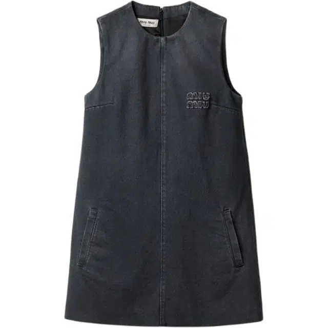 Miu Miu SS24 Sleeveless Dress Gray