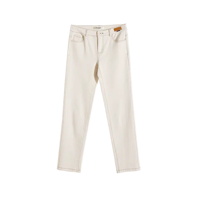 娅丽达 中腰直筒九分牛仔裤 女款