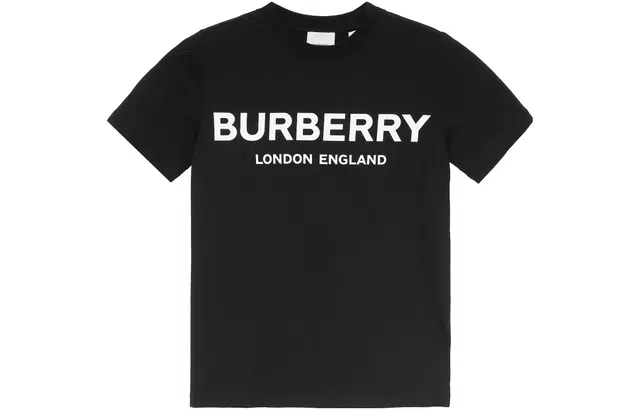 Burberry Logo Print T-Shirt Kids Black