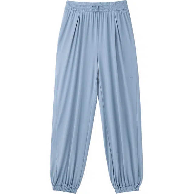 蕉下 纯色褶皱束脚透气运动长裤 女款