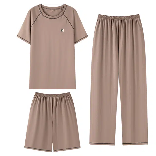 向薇 短袖休闲舒适亲肤家居服睡衣套装 男款