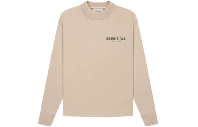 Fear of God Essentials Kids Ls Tee StringTan LogoT