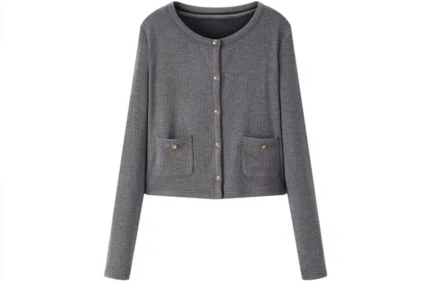 太平鸟 两件套针织衫上衣显瘦开衫背心套装 女款