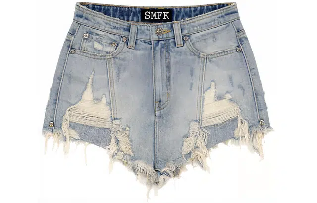 SMFK Denim Skirt Ice Blue
