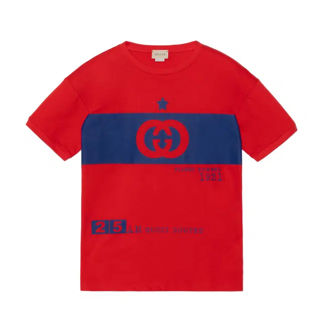 Gucci SS22 Logo Print T-Shirt Kids Red
