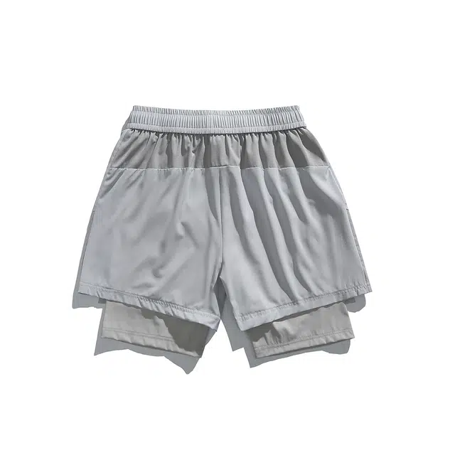 领航骆驼 户外潮流简约时尚个性百搭轻便透气舒适吸湿速干休闲短裤 男女同款