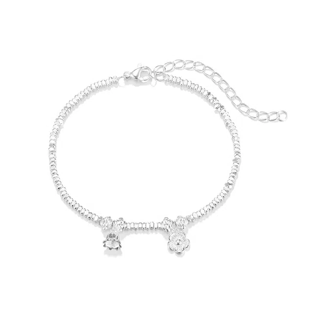 珂里 简约气质铃兰花百搭轻奢小众高级感时尚甜美少女心森系 合金 手链 女款